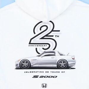 Honda S2000 25th Anniversary Zip-Up Hoodie – Shift Gear – Size XXL – Brand New
